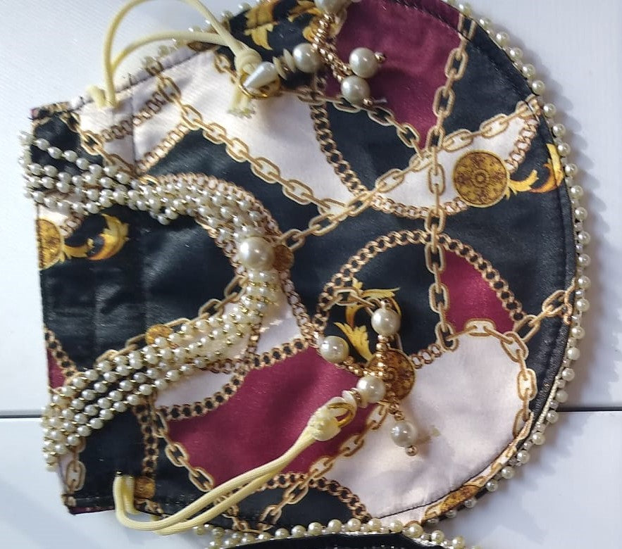 Traditional Indian Potli, Women Handbag, Handmade Bag, Christmas Gift, Party Fancy Clutch Purse, Wedding Favours, Return Gifts For Guests