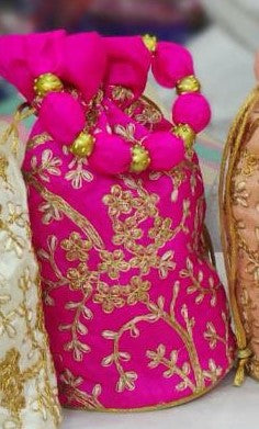 Traditional Indian Potli, Women Handbag, Handmade Bag, Christmas Gift, Party Fancy Clutch Purse, Wedding Favours, Return Gifts For Guests