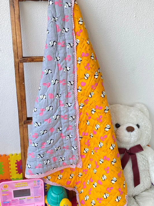 Panda Baby/Toddler Quilt- 60*40 inches
