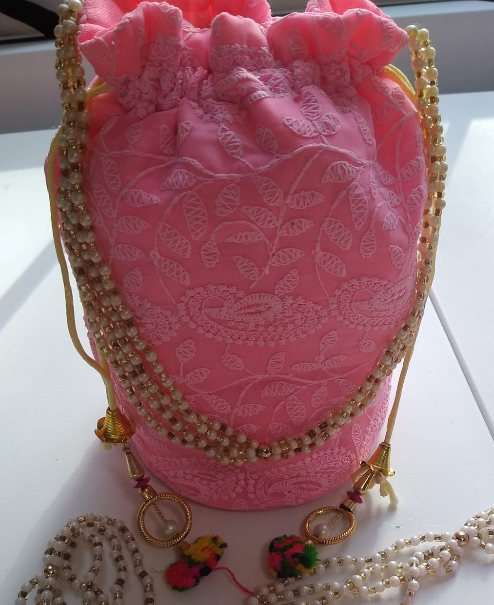 Traditional Indian Potli, Women Handbag, Handmade Bag, Christmas Gift, Party Fancy Clutch Purse, Wedding Favours, Return Gifts For Guests