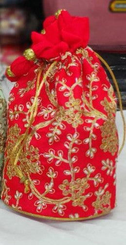 Traditional Indian Potli, Women Handbag, Handmade Bag, Christmas Gift, Party Fancy Clutch Purse, Wedding Favours, Return Gifts For Guests