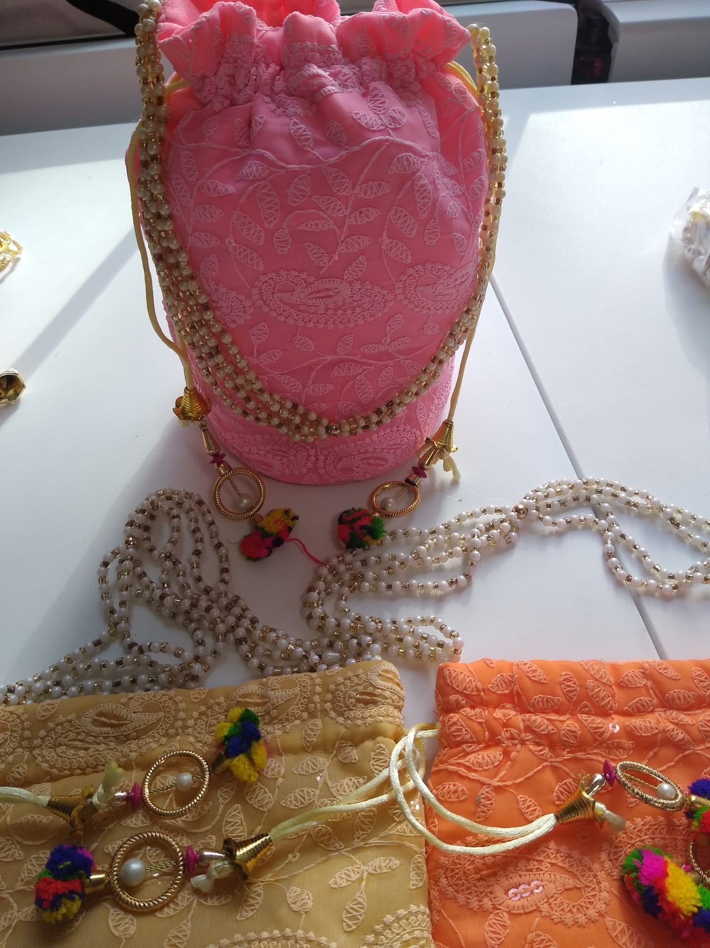 Traditional Indian Potli, Women Handbag, Handmade Bag, Christmas Gift, Party Fancy Clutch Purse, Wedding Favours, Return Gifts For Guests