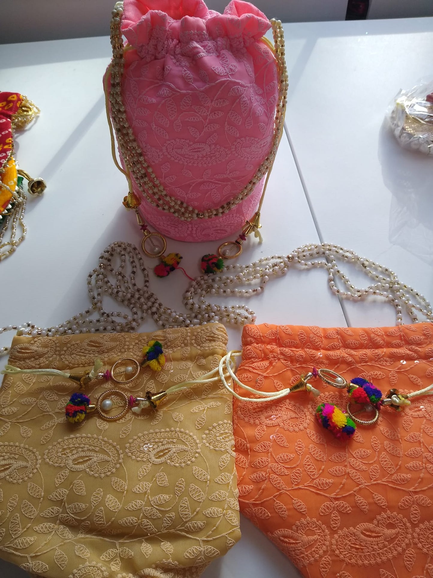 Traditional Indian Potli, Women Handbag, Handmade Bag, Christmas Gift, Party Fancy Clutch Purse, Wedding Favours, Return Gifts For Guests