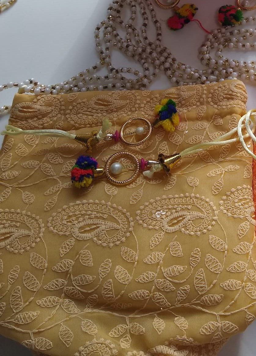 Traditional Indian Potli, Women Handbag, Handmade Bag, Christmas Gift, Party Fancy Clutch Purse, Wedding Favours, Return Gifts For Guests